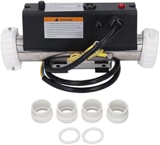 3000W Pool Heater, Electric Water Thermostat with Temperature Control Self Heating for Spa Bathtub, Swimming Pool, Hardwired, with Circulation System, Pressure Switch (1KW)