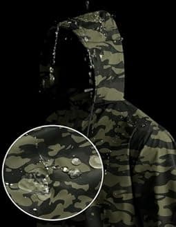 COOFANDY Men's Packable Rain Jacket Lightweight Waterproof Raincoat with Hood Travel Hiking Golf Windbreaker