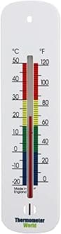 White Wall Thermometer to Measure Room Temperature in The Home Office Garden ...