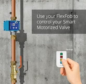 YOLINK LoRa Smart Leak Protection System 1/2" Commercial Grade Smart Electric Stainless Steel Valve (3) Leak Sensor Hub: Up to 1/4 Mile Range IFTTT Alexa, Home Assistant