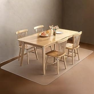 Azadx Office Chair Mat for Hardwood Floor, 6'9' Clear Desk Protector, Large Easy Glide Rolling Plastic Mat for Dining and Living Room