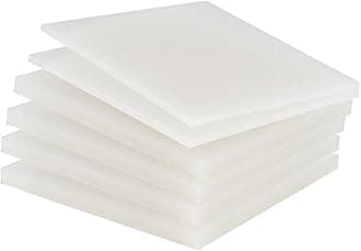 PP Polypropylene Sheet Plate Thickness 3mm-20mm Hard Sheet PVC Plate PP PE Sheet (0.4 m * 0.4 m * 15mm * 1 Piece)