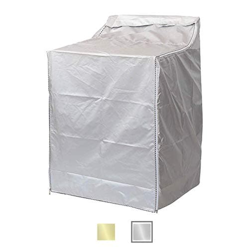 QLLY Washer/Dryer Cover for Top-loading Machine – Waterproof, Dustproof, Sun-Proof, W29”D28”H43” Suitable for most Washers/Dryers on US market (Enhanced Silver)