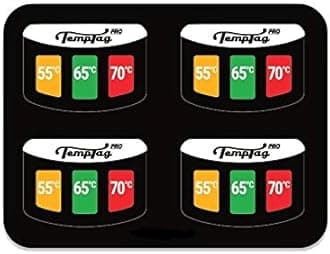 Milk Thermometer Pack – Professional-Grade Temperature Indicator Stickers for Perfect Milk Frothing – Reusable & Easy to Use – Essential for Baristas & Coffee Enthusiasts, Pack of 4