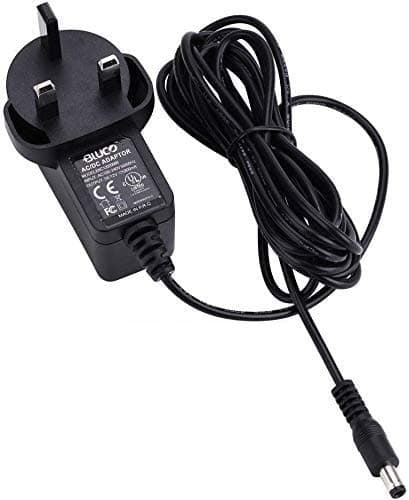 DC12V 1A CE Certificated Power Adapter 12V 1amp DC Power Supply DC12v Adaptor With 5.5x2.1mm DC barrel,9.5 Feet/2.9 Meter Cord for CCTV Camera,Router,Led Strip Lights,Security Camera,Monitor,Black