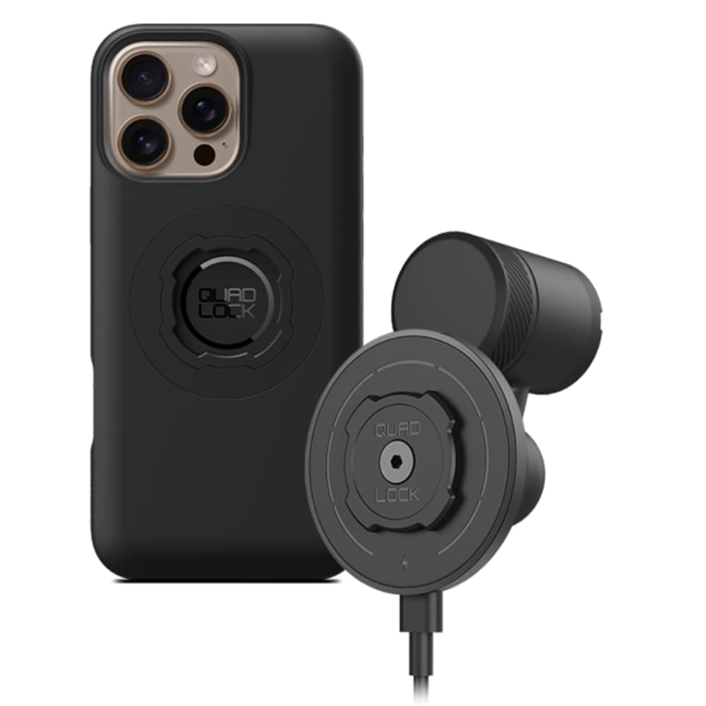 Quad Lock Vent Car Phone Holder Kit with MAG Wireless Charging Head V2 and MAG Phone Case for iPhone 16 Pro Max