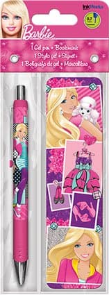 Barbie Gel Pen & Bookmark