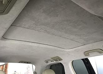 Suede Headliner Fabric with Foam Backing 60" W×120" L Auto Suede Headliner Material for Car Truck RV SUV Boat Home Roof Interior Replacement Fabric, Gray
