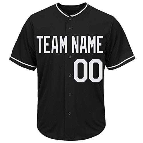 DEHUI Customized Women's Black Mesh Baseball Jersey with Stitched Player Team Name and Your Numbers,White Size M
