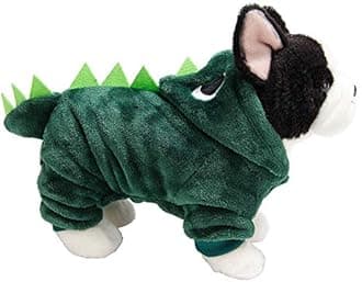 Funny Halloween Dog Dinosaur Costume Jacket Coat Warm Fleece Winter Golden Retriever Pitbull Dog Clothes Hoodie