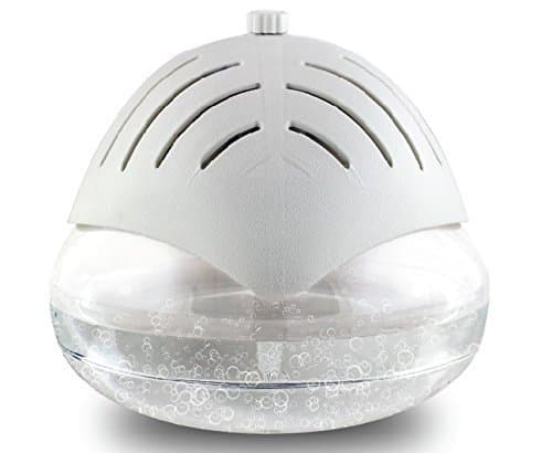 Air Purifier with Ioniser & Colour Changing LED Light | Aroma Diffuser Compatible | Includes 3 x 30 ml Fragrances | Portable Air Freshener for Home & Office| Modern LED Mood Light (White)