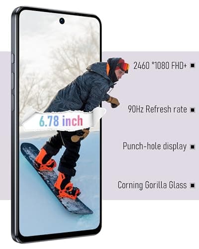 Ulefone Note 18 Ultra, 5G Unlocked Smartphone, MTK Dimensity 720 12GB+256GB, 6.78'' FHD+ Corning Gorilla Screen, 50MP+32MP, 5450mAh(18W), Android 13, NFC/IR Blaster/Fingerprint ID/US Warranty, White