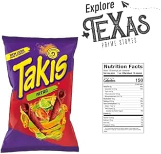 Takis - Lavinia Essentials Bundle: 4-Pack of Nitro Sharing Size Bag, Hot Chili Pepper Rolled Tortilla Chips 9.9 oz Bag + 1 Utility Prop