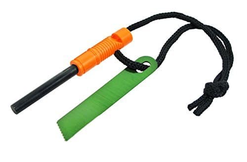 SE FS371WW 2-IN-1 Flint Fire Starter & Whistle