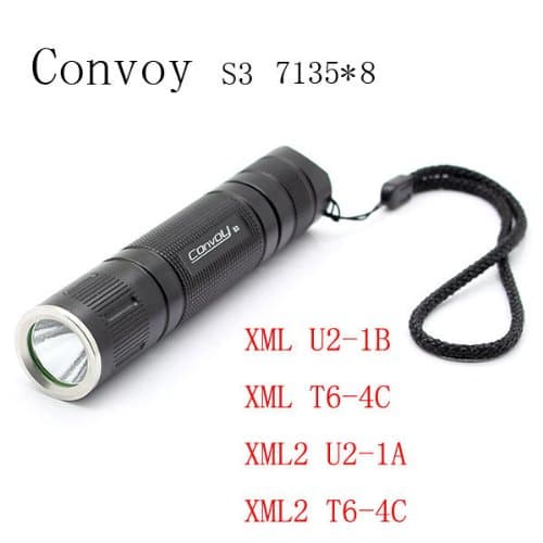 Convoy S3 71358 3/5-Modes 2Groups LED Flashlight 18650.
