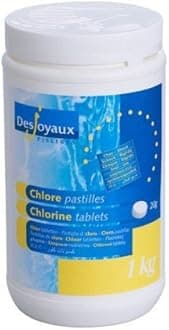 Desjoyaux Pools - 1KG Chlorine Shock Tablets - Swimming Pools, Hot Tub & Spa Treatment - Premium Grade Chemical Shock Treatment - Algae Remover