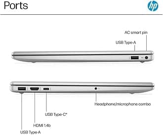 HP 15.6" Touchscreen Laptop, Intel 13th Core i3-1315U(Beats i5-1135G7),8GB RAM, 256GB PCIe SSD Ai Copilot, Long Battery Life, Type C, Windows 11 Pro,Lifetime Office 2024 Included, W/BTP Bundle