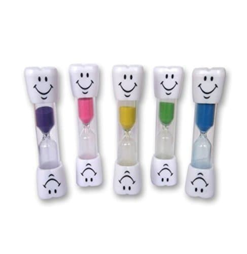 LANYUER Kids Toothbrush Timer -2 Minute Smiley Sand Timer for Brushing Children's Teeth (Blue)