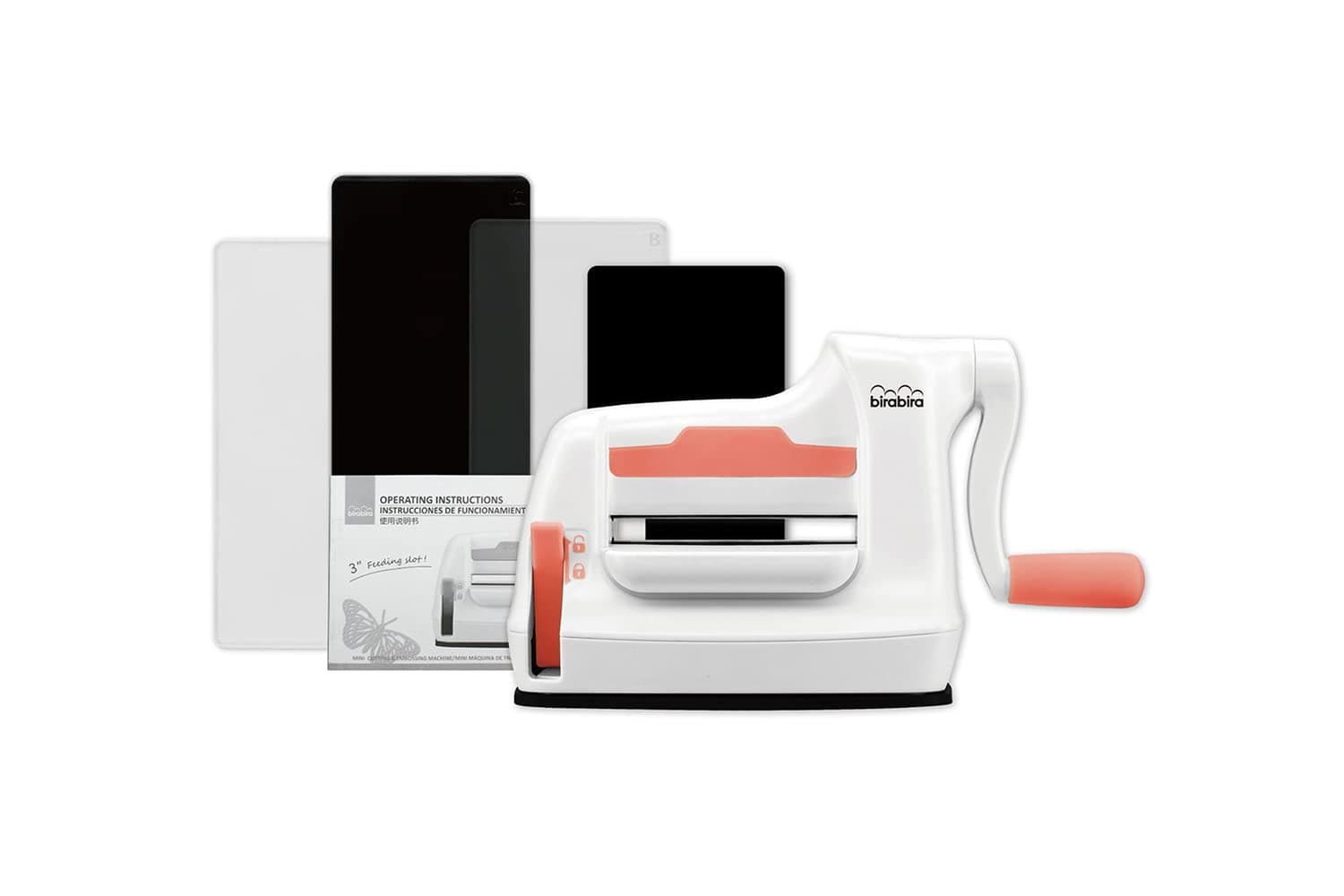 Bira Die Cutting & Embossing Machine, Mini Die Cut Machine, Metal Roller, 3 1/8" Feeding Slot for 3" Paper (Machine)