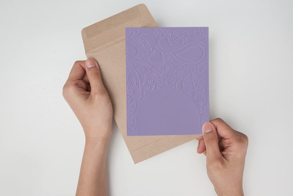 Plastic Embossing Folders for Card Making, Paisley Flowers Frame Background DIY Plastic Template Photo Album Card Paper Handmade Scrapbooking DIY Craft Decoration Template Mold