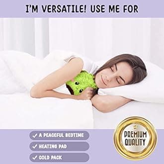 Avocado Microwavable Unscented Heating Pad- Pillow Plush Food Toy- Warm Cute Heatable Stuffed Animal- Hot and Cold Therapy for Menstruation Cramps, Back, and Neck Pain - Stress Relief and Comfort Gift