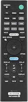 7SEVEN® Compatible for Sony Soundbar Original RMT-AH400U Remote Model Suitable for HT-Z9F SA-WZF9 SA-Z9F HTZ9F SAWZF9 SAZ9F Sound Bar System