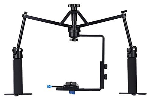 ASHANKS Camera Video Spider Handheld Stabilizer Rig Mechanical Stabilization for Camcorder DV Video Camera DSLR Sony Canon Nikon