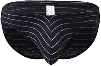 Sexy Men's Briefs Casual Striped Breathable Low Waist Body Sculpting Sexy Hot Underwear Sport G-String Bikini Thong