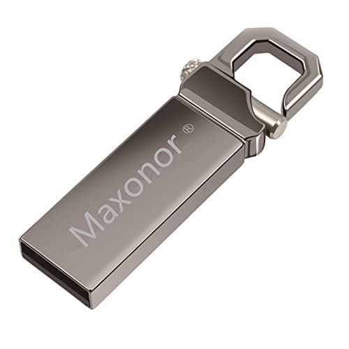 KMNL 2TB USB 2.0 Flash Drive Waterproof Metal Pendrive High Speed USB Stick (Gray)