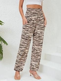 QIANXIZHAN Women's Harem Pants, High Waist Yoga Boho Trousers with Pockets