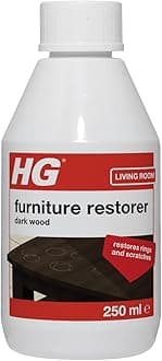 Dark Wood Furniture Restorer - Cleans & Reduces Marks, Stains, Rings & Scratches on Wooden Surfaces - Anti-Ageing Treatment for Dark Wood - 250ml