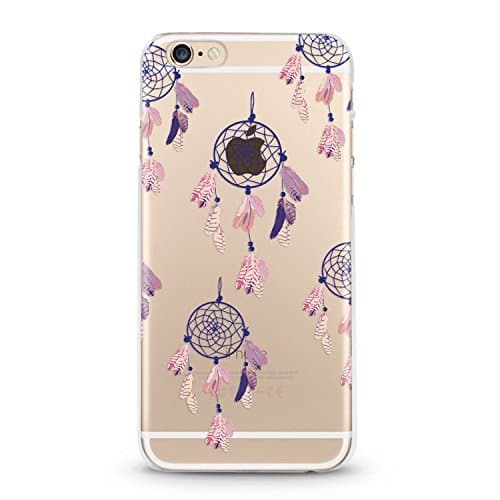 Sweet Berry Creations / Apple iPhone 6 Plus 6s Plus 7 Plus/Design Clear Bumper TPU Soft Case Rubber Silicone Skin Cover for iPhone [5.5 inch] - Dream Catcher (Dream Catcher - Purple)