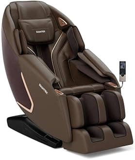 Giantex Full Body Massage Chair - Electric Recliner Chair with SL Track, Air Bag, Zero-Gravity, Back Heater, Foot Roller, Bluetooth, Shoulder Detector, 8 Auto Modes, 5 Massage Techniques (Brown)