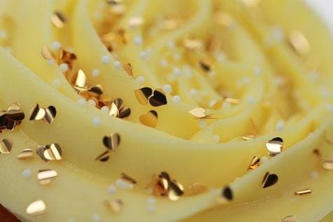 Genuine 23ct Edible Gold Hearts