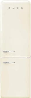 Smeg FAB32 Retro Refrigerator – 50s Style Fridge with Bottom Freezer, No-Frost, LED Display & Lighting, LifePlus Zone, Multi-Airflow – 12.2 cu ft – Cream - Made in Italy