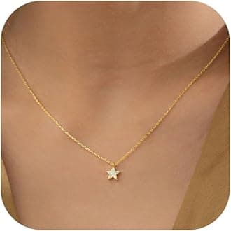 HANLI 14K Gold Plated Necklaces for Women - Dainty Butterfly, Star of David, Moon and Star, Sun, Lotus, Infinity, Hummingbird, Bee,Boots,Chill,Sunflower Pendant Designs - Elegant Jewelry for Women
