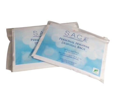 Adult Diaper Disposable Bags - Two Pack Case