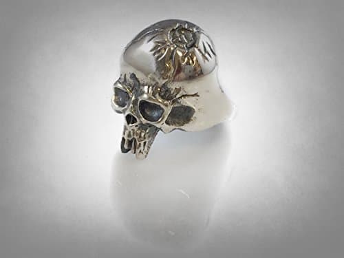 Vintage 'Metallica' Cracked Skull Sterling Silver 925 Ring