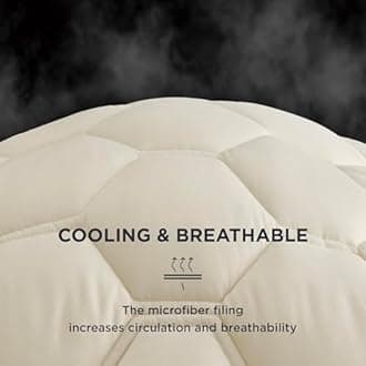 Bedsure Beige Full Size Mattress Pad - Quilted Fitted Mattress Topper Protector with 8-21 Inches Deep Pocket, Noiseless Breathable Bed Cover Padded, Machine Washable, Beige, 54x75 Inches