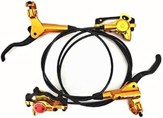 Zoom- HB-875 Hydraulic Disc Brake Front & Rear 750mm & 1400mm MTB BMX Set, Gold