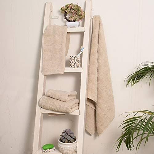 Premium 6 piece Towel Set- 2 Extra Large Bath Towels 2 Hand Towel 2 Washcloth Soft Cotton 600 GSM Highly Absorbent by Avira Home (Brown)