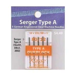 Klase Type A Serger Needle (16x231, DBx1, 2053) 5 Count by Klase