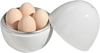 Hard Boiled Egg Cooker, Cook 4 Eggs in Minutes, Microwave Egg Maker, Microwave Hardboiled Egg Maker, Microwave Egg Cooker for Hard Boiled Eggs, Microwave Egg Boiler Cooker
