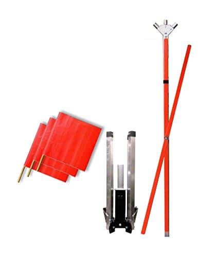ESF-48 Enclosed Spring Stand with Mast, Ribs and 3-Flags
