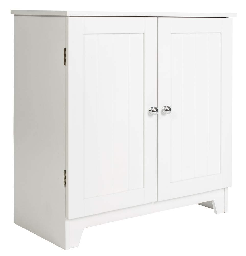 Redmon Double Door Floor Cabinet, Full, White