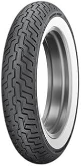 Dunlop D402 Front Motorcycle Tire MT90B-16 (72H) Wide White Wall Compatible With Harley-Davidson Road King Custom FLHRS/I 2004-2007