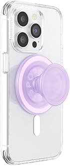 Phone Grip for MagSafe, Magnetic Holder, Phone Stand, Cute Pink - Opalescent Clear