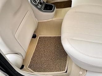 NEXTA 9D Premium Custom Fitted Car Tray Mats Compatible with Toyota Fortuner Old Model (2010-2016)(All 3 Rows)-(Beige)