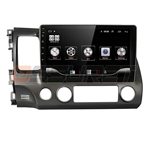 Android 10 Car Navigation 1G+16G for Honda Civic 2006-2011 Double Din 10.1 Inch Car Radio Supports Steering Wheel Control Bluetooth WiFi Mirror-Link Stereo