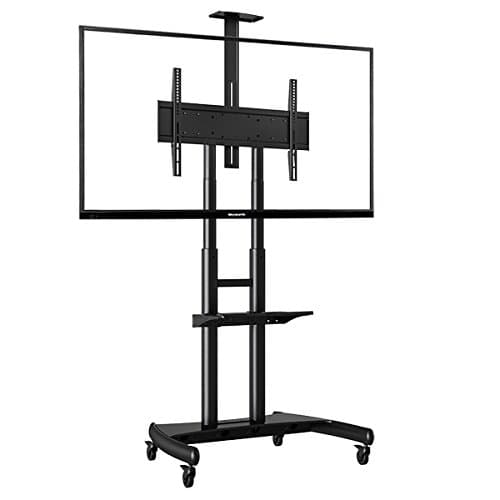AV Mobile LED LCD Plasma Flat Panel TV Cart 80" /Steel/Black [AVA1800-70-1P] (55-80")